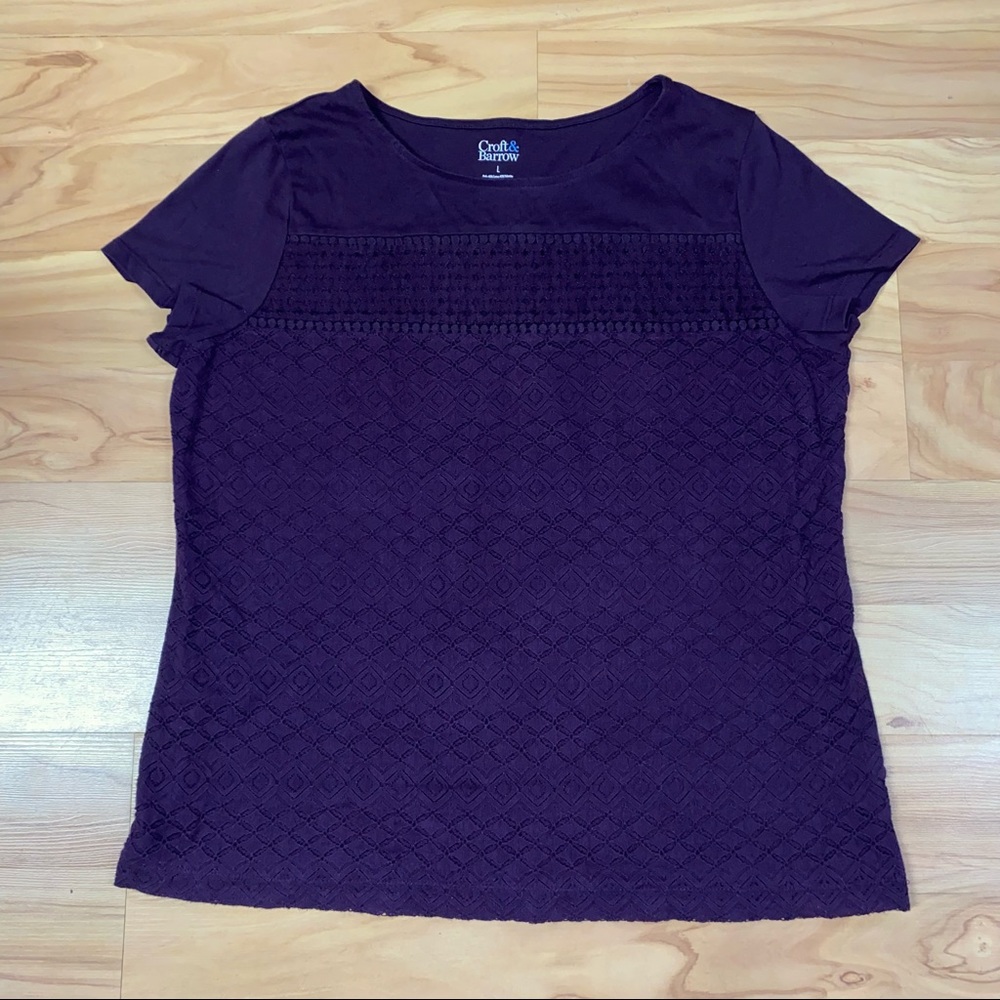 Women’s Croft & Barrow Purple Shirt L
